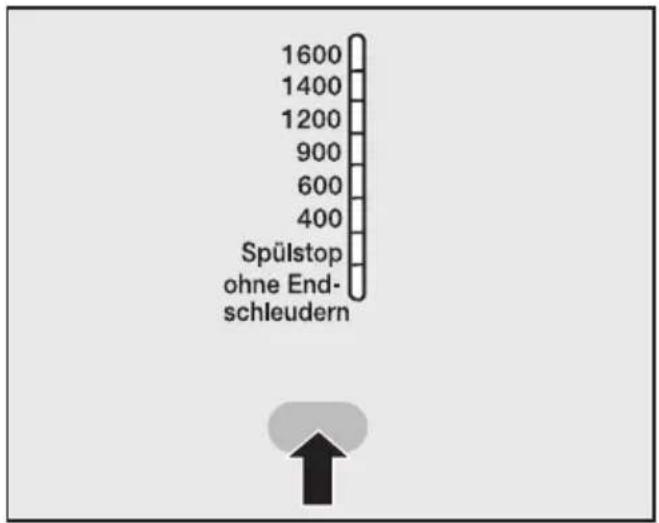 MIELE W 985 WPS - Schleuderdrehzahl wählen. - 1
