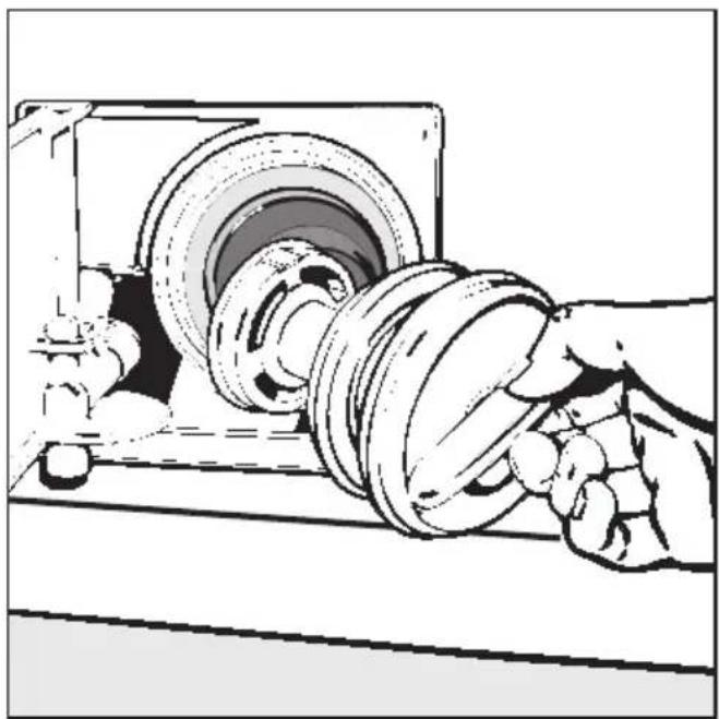 MIELE W 973 - Laugenfilter und Laugen- pumpe reinigen - 4