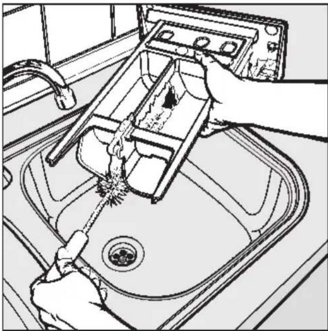 MIELE W 973 - Waschmittel-Einspülkasten reinigen - 2