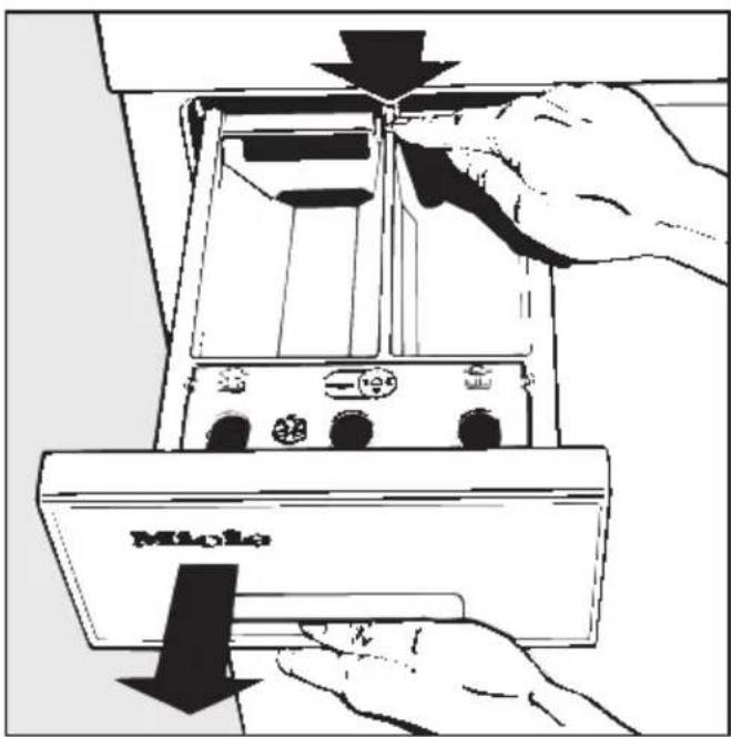 MIELE W 973 - Waschmittel-Einspülkasten reinigen - 1