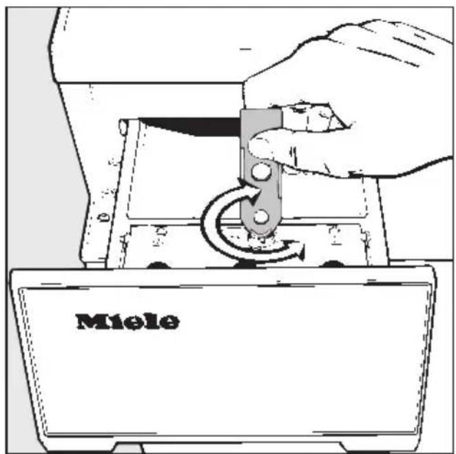 MIELE W 972 - Merkzahl für Wasserhärte ein- stellen - 2