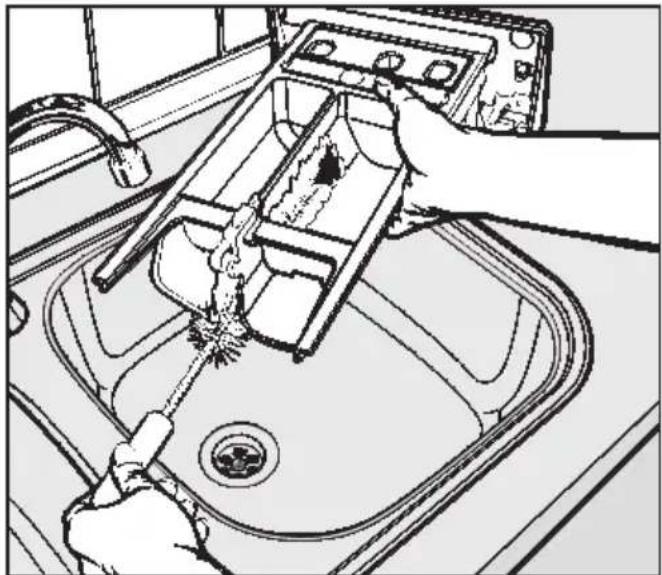 MIELE W 876 - Waschmittel-Einspülkasten reinigen - 2