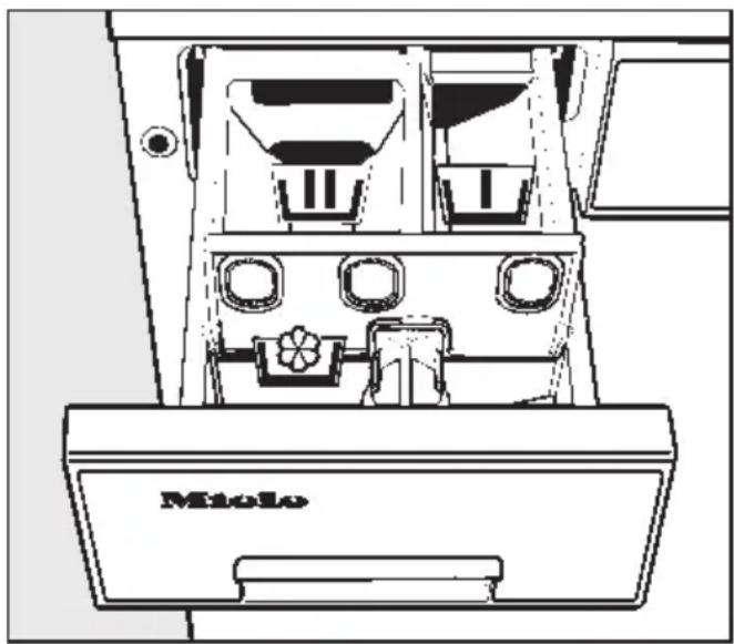 MIELE W 874 WPS - Waschmittel einfüllen - 1