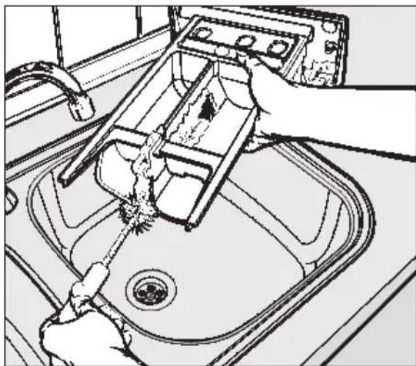 MIELE W 870 - Waschmittel-Einspülkasten reinigen - 2