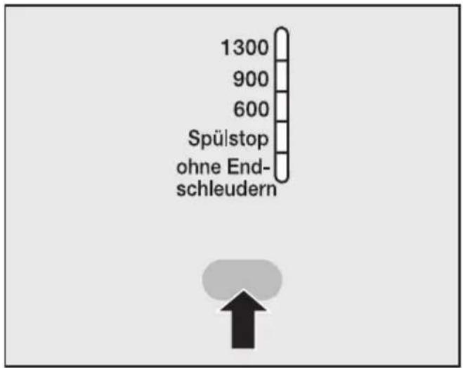MIELE W 851 - Schleuderdrehzahl wählen. - 1