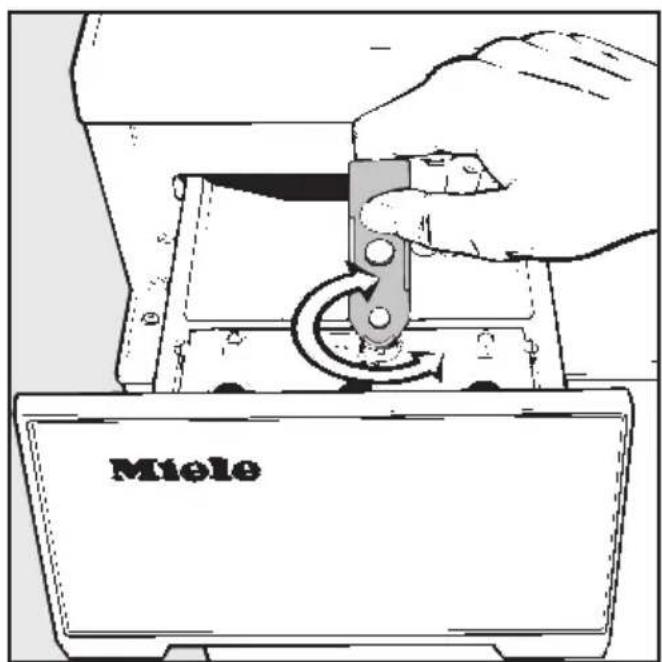 MIELE W 840 - Merkzahl für Wasserhärte ein- stellen - 2