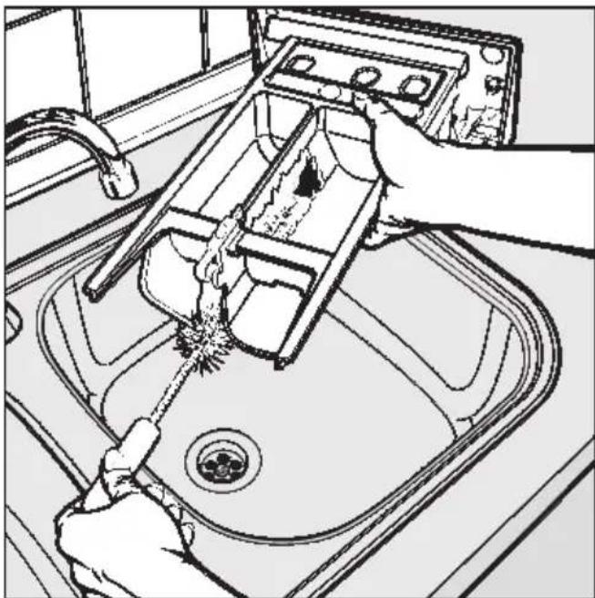MIELE W 840 - Waschmittel-Einspülkasten reinigen - 2