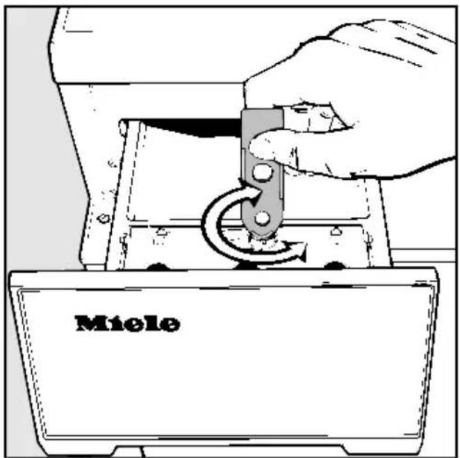 MIELE W 810 - Prüfwasserreste ausspülen - 2