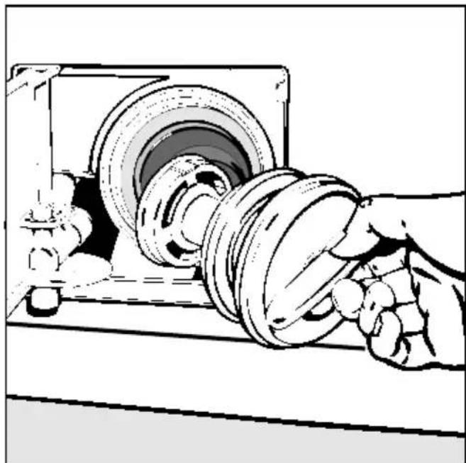 MIELE W 823 - Laugenfilter und Laugen- pumpe reinigen - 4