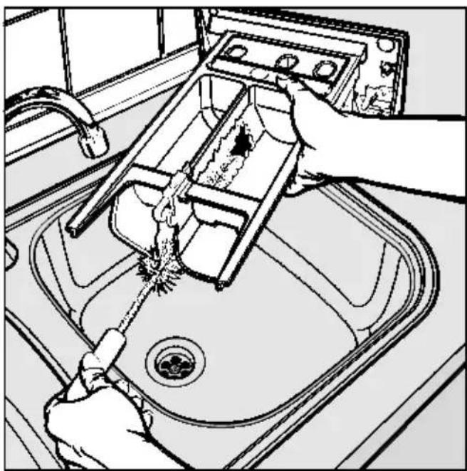 MIELE W 823 - Waschmitteleinspülkasten reinigen - 2