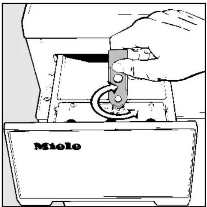 MIELE W 807 - Prüfwasserreste ausspülen - 2