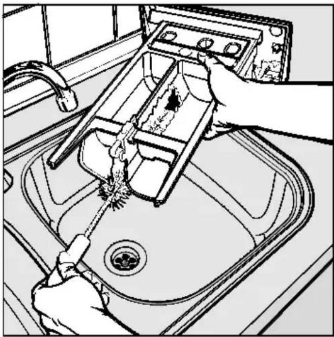 MIELE W 807 - Waschmitteleinspülkasten reinigen - 2