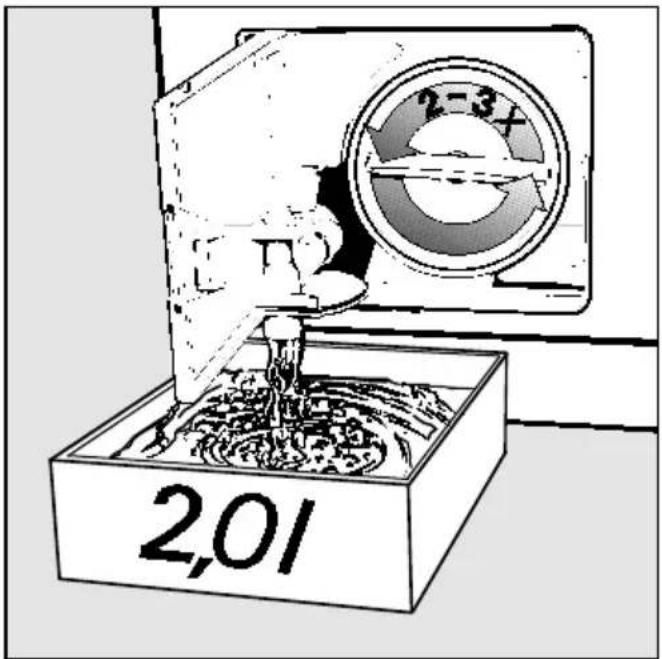 MIELE W 807 - Laugenfilter und Laugen- pumpe reinigen - 3
