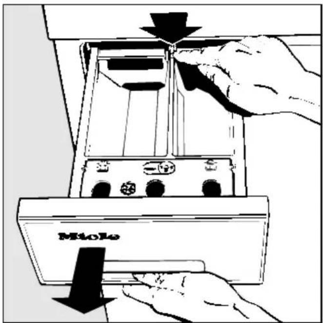 MIELE W 807 - Waschmitteleinspülkasten reinigen - 1