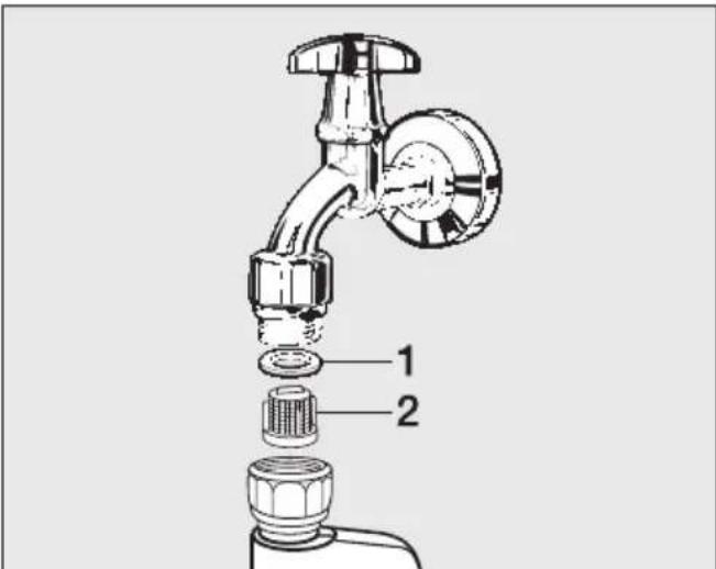MIELE W 6766 WPS - Wassereinlaufsieb reinigen - 1