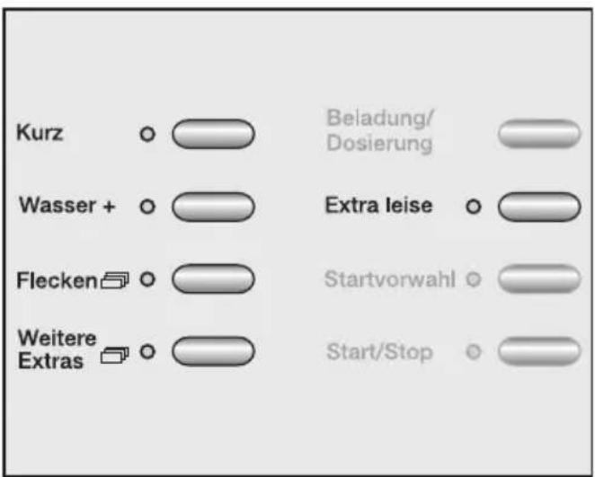 MIELE W 6766 WPS - Extras wählen - 1
