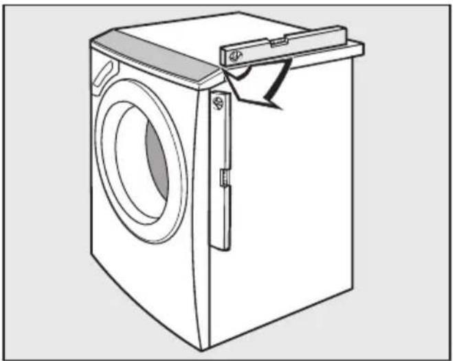 MIELE W 6766 WPS - Fuß herausdrehen und kontern - 2