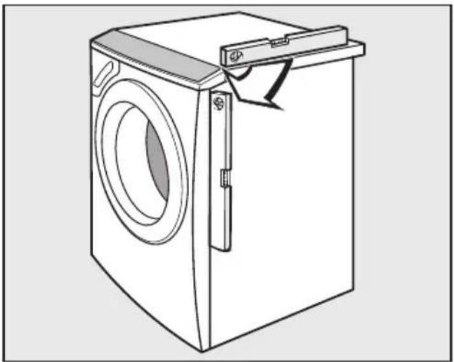 MIELE W 6574 WPS - Fuß herausdrehen und kontern - 2