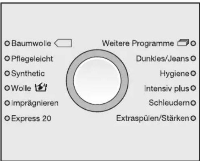 MIELE W 6574 WPS - Programm wählen - 1