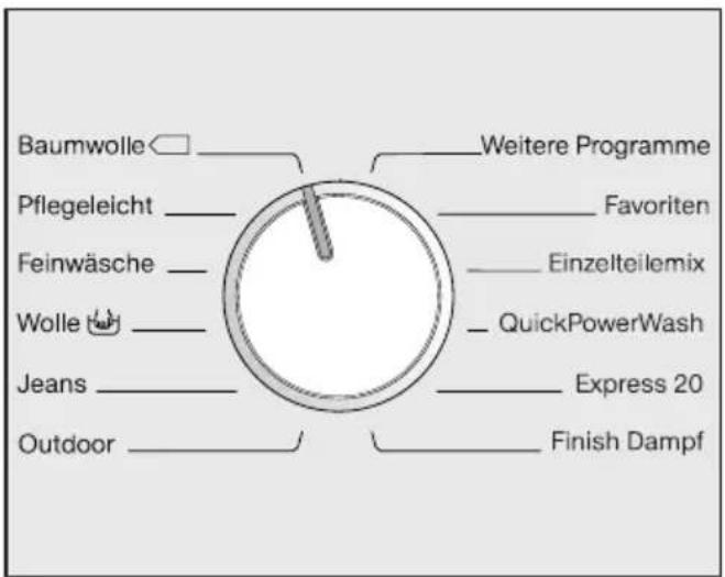 MIELE WMR861 WPS - Programmwahl - 1