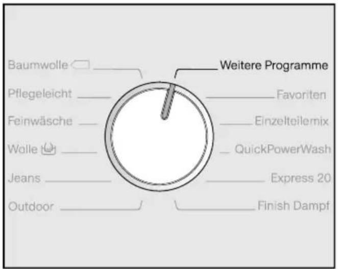 MIELE WMR861 WPS - Programmwahl - 2