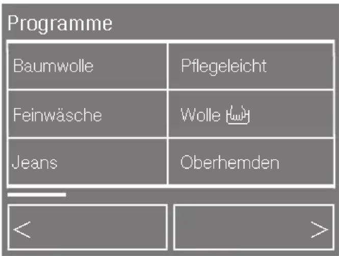 MIELE WMV960 WPS XL - Auswahllisten - 1