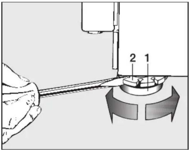 MIELE WT 946 I - Fuß herausdrehen und kontern - 1