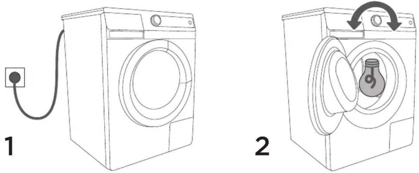 GORENJE W6 222PB/S - EINSCHALTEN DER WASCHMASCHINE - 1