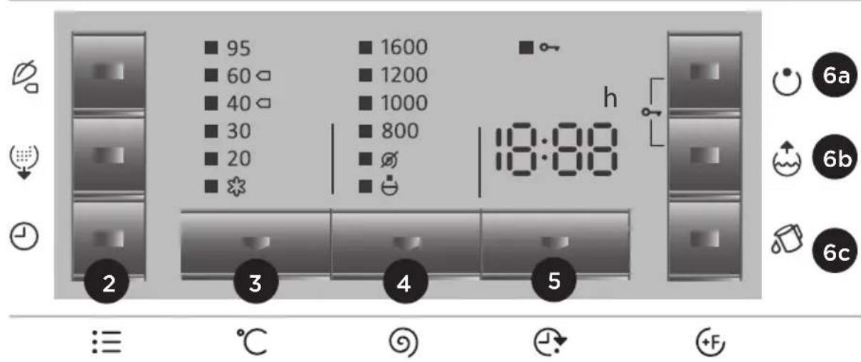 GORENJE WA 7960 - SCHRITT: AUSWAHL DER EINSTELLUNGEN - 1