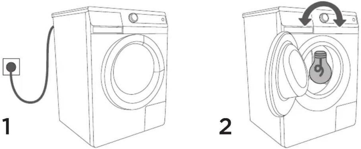 GORENJE WA 7960 - EINSCHALTEN DER WASCHMASCHINE - 1