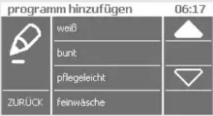 GORENJE WA 75185 - - Programm hinzufügen - 1