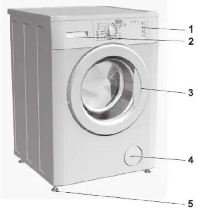 GORENJE WA 50149 - Beschreibung der Waschmaschine - 1