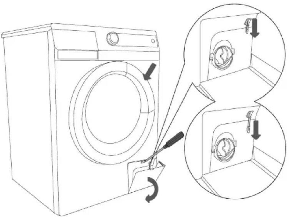 GORENJE W 9564 V - Öffnen der Gerätetür (Vorübergehende Unterbrechung/Dauerhafter Abbruch - Programmänderung) - 1