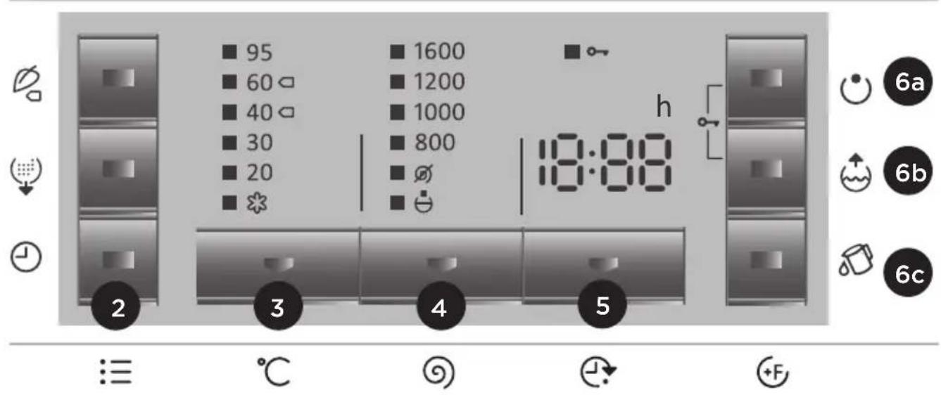 GORENJE W 9564 V - SCHRITT: AUSWAHL DER EINSTELLUNGEN - 1