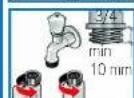 NEFF W5440X1EE - Optimaler Wasserdruck im Leitungsnetz: 100-1000 kPa (1-10 bar) - 2