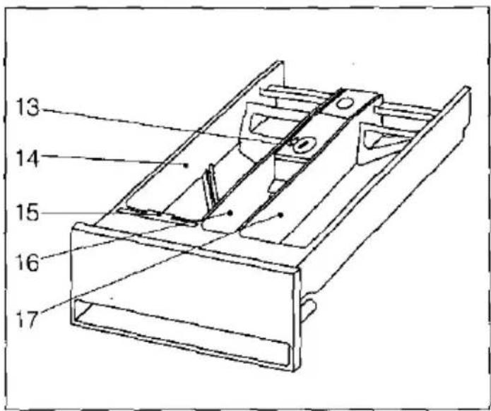 CONSTRUCTA CW15030 - Schublade für Waschmittel und Zusätze (Abb. ③) - 1