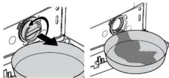 BLOMBERG WAF 5340 WE10 - Restliches Wasser ablaufen lassen und Pumpenfilter reinigen - 6