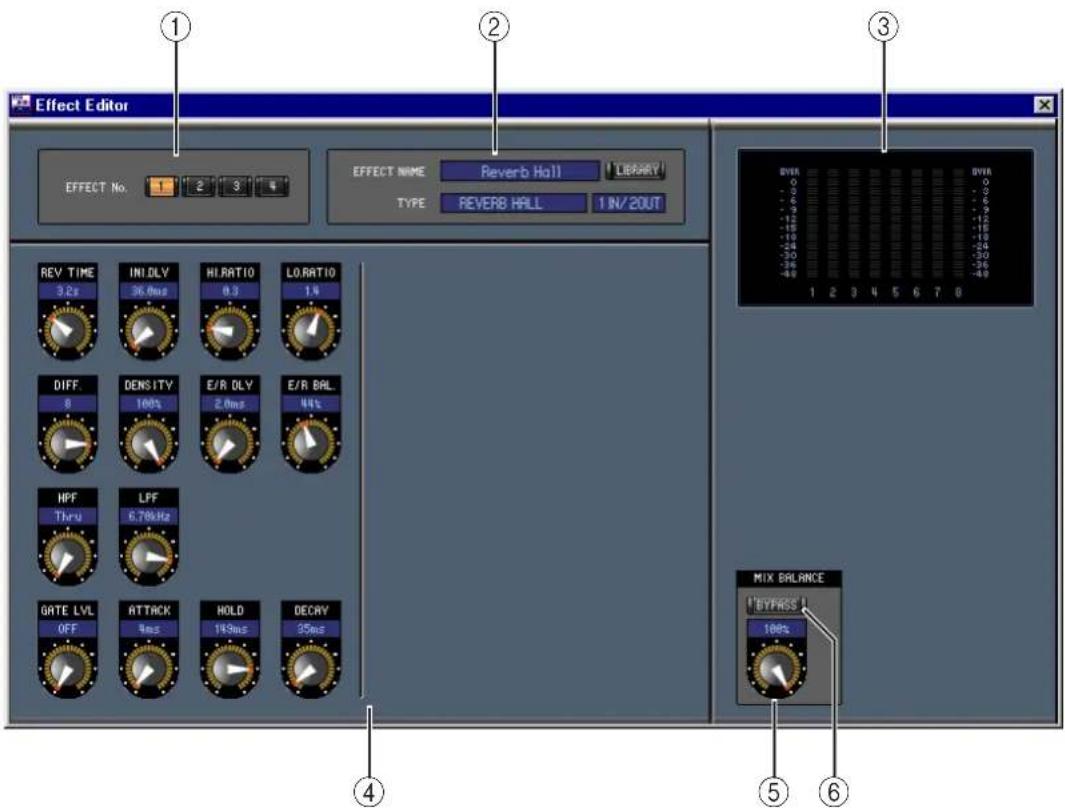 YAMAHA 02R96VCM - Effect Editor Window - 1