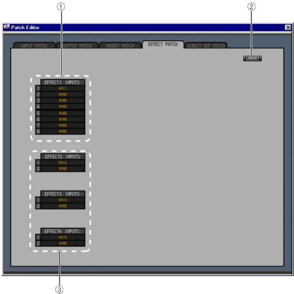 YAMAHA 02R96VCM - Effect Patch Page - 1