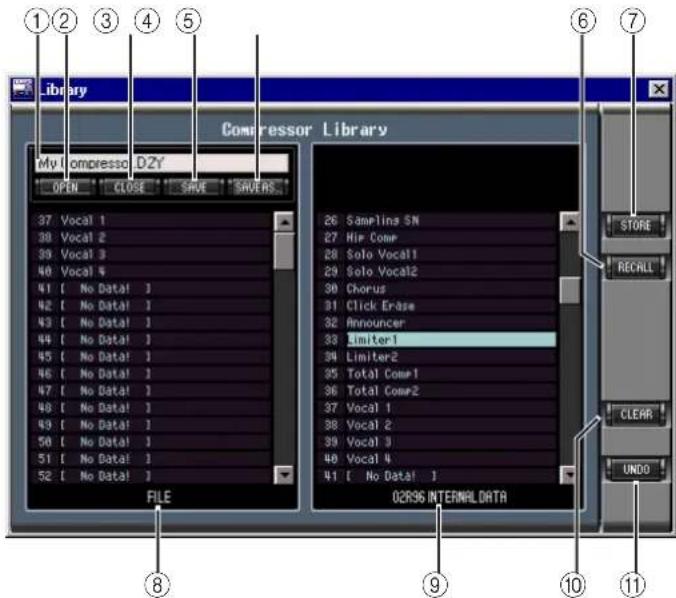 YAMAHA 02R96VCM - Library Window - 1