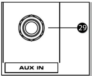 SAMSON XML610 - Weitere Eingangsbuchsen (AUX IN und CD/TAPE IN) - 1