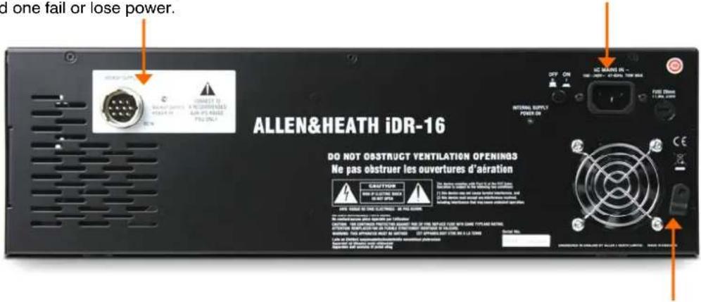 d one fail or lose power. ALLEN&HEATH iDR-16 DO NOT OBSTRUCT VENTILATION OPENINGS Ne pas obstruer les ouvertures d'aération CAUTION OFF ON INSIDE POWER ON INTERNAL SUPPLY POWER ON OFF ON NC DANCE IN - OFF ON - 47.000V, 700 VAC 2 3 4 5 6 7 8 9 10 11 12 13 14 15 16 17 18 19 20 21 22 23 24 25 26 27 28 29 30 31 32 33 34 35 36 37 38 39 40 41 42 43 44 45 46 47 48 49 50 51 52 53 54 55 56 57 58 59 60 61 62 63 64 65 66 67 68 69 70 71 72 73 74 75 76 77 78 79 80 81 82 83 84 85 86 87 88 89 90 91 92 93 94 95 96 97 98 99 100
