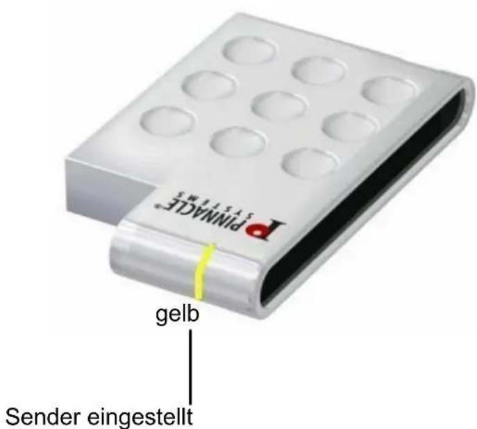 Pinnacle gelb Sender eingestellt