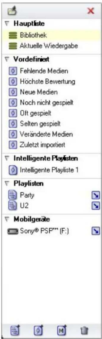 PINNACLE Mobile Media Organizer - Eine neue Intelligente Playliste erstellen - 1