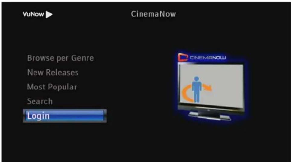 VuNow Browse per Genre New Releases Most Popular Search Login CinemaNow