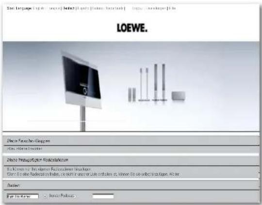 LOEWE Reference Mediacenter DR - Internet-Radio Favoriten - 2