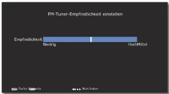 LOEWE Reference Mediacenter DR - Empfindlichkeit einstellen - 1
