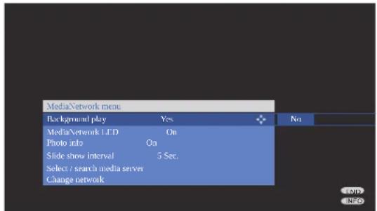 LOEWE Network Mediaplayer 1000 - MediaNetwork menu - 2