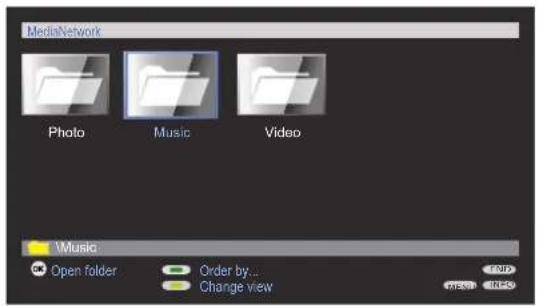 LOEWE Network Mediaplayer 1000 - Media overview – music operation - 2