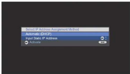 LOEWE Network Mediaplayer 1000 - Select IP address assignment method - 2